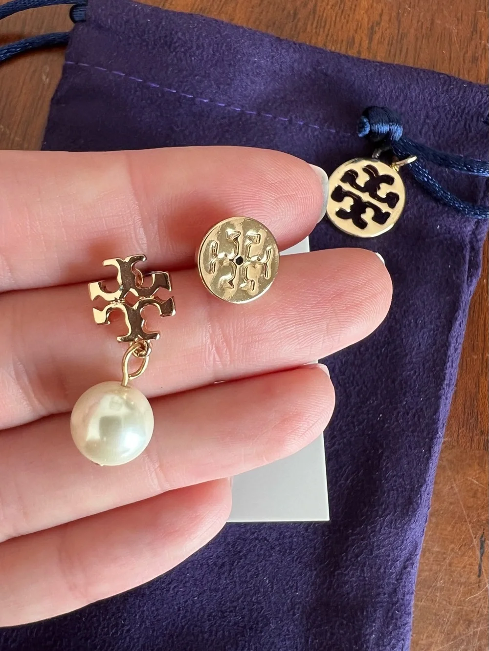 Tory Burch Moondance Pearl Drop Earrings